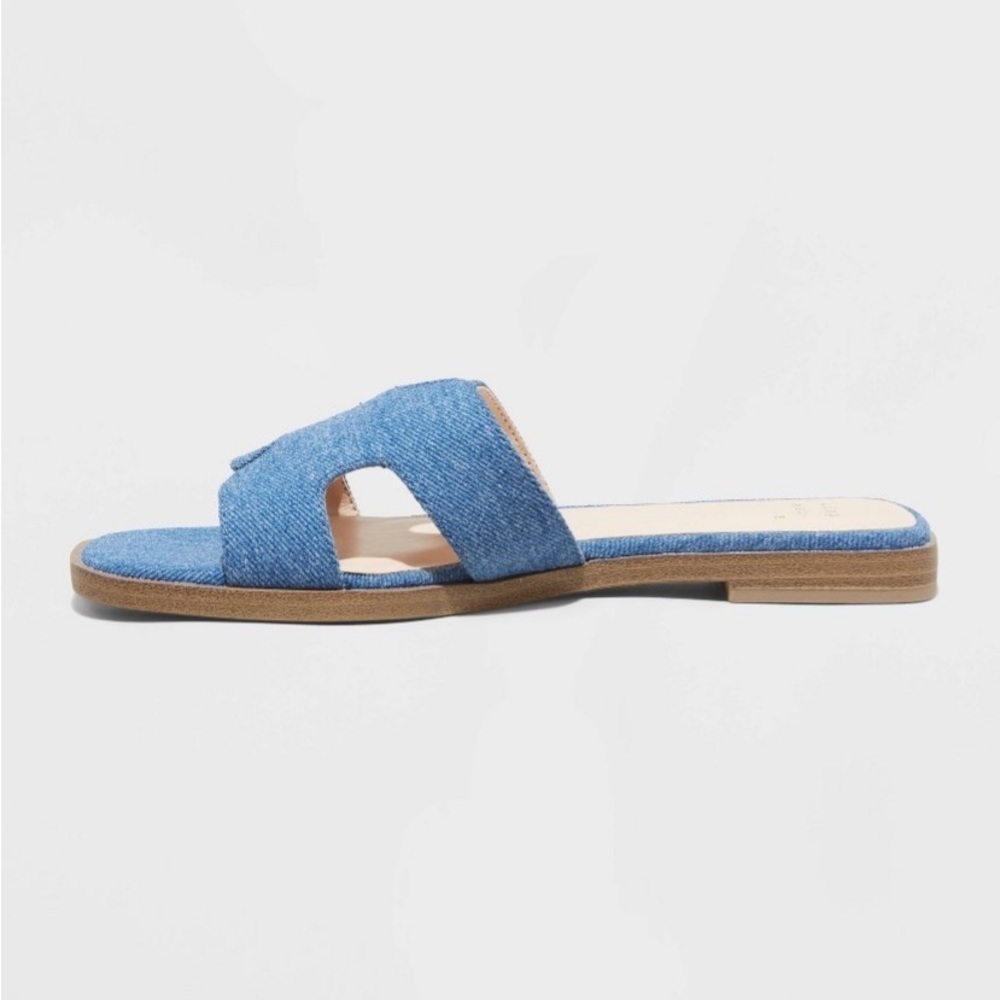 Women's Nina Slide Sandals - A New Day™
Blue Denim new - Picture 2 of 7